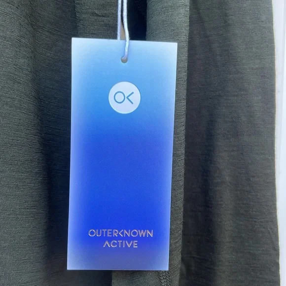 Outerknown Active Green Long Sleeve Wool Top Men's Size XL NWT